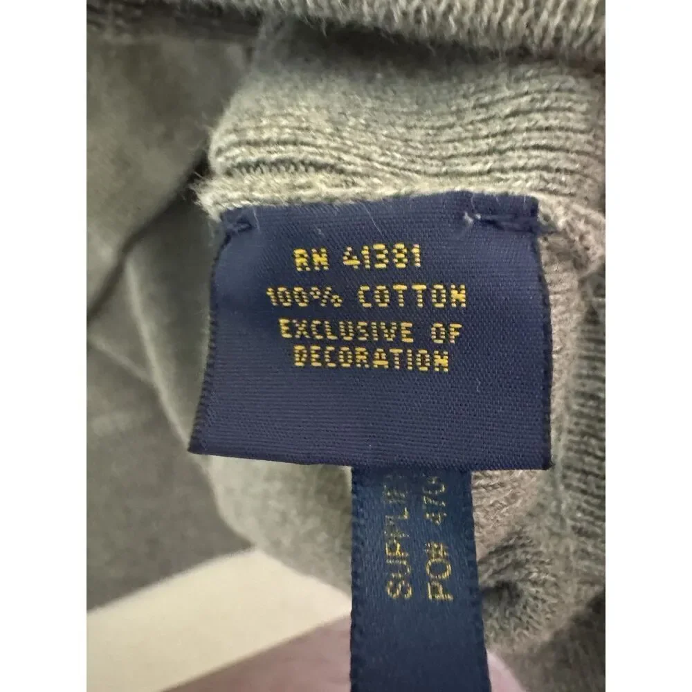 Polo By Ralph Lauren 100% Pima Cotton Pullover Sweater Mens Size L - Picture 5 of 5